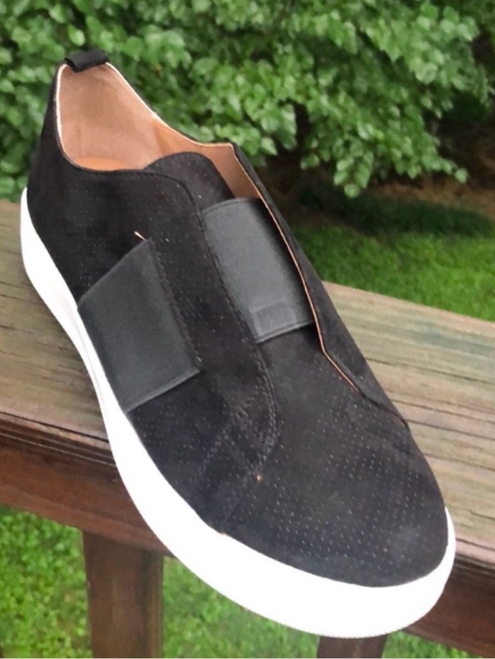 Slip-On Suede Casual Sneaker - Black